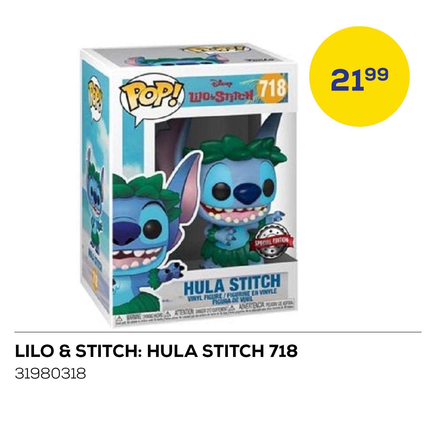 Funko Pop! Movies Disney - Lilo & Stitch: Hula Stitch -> Special Edition 718